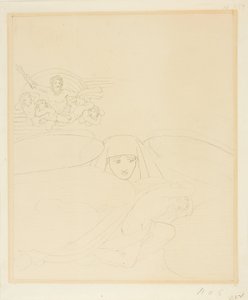 Slaap Ontsnappen aan de toorn van Zeus door John Flaxman