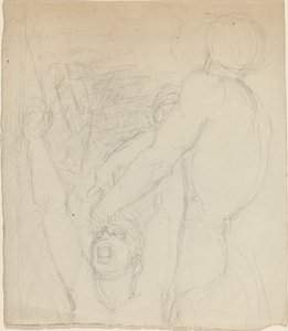 Twee Vechtende Figuren door John Flaxman