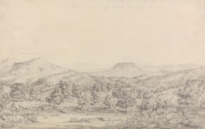 Algemeen uitzicht op de Tempel van Apollo Epicurius in Bassai, Phigalea door John Foster