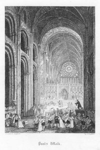 Scène uit Old St Pauls door William Harrison Ainsworth door John Franklin