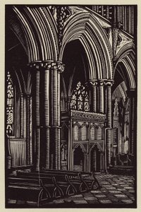 Kathedraal van Ely: In de pastorie (houtsnede) door John Frederick Greenwood
