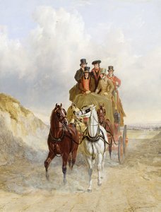 De Koninklijke Postkoets op de weg, 1841