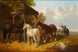 Een drukke boerderij