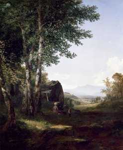Een Zicht op Mansfield Mountain, 1849 door John Frederick Kensett
