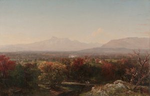 Een oktoberdag in de Witte Bergen door John Frederick Kensett