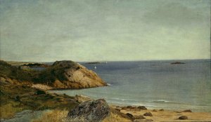 Rotsachtige kust, c.1860 door John Frederick Kensett