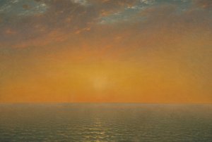 Zonsondergang op Zee door John Frederick Kensett