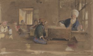 Arabische School, 1841-51 door John Frederick Lewis