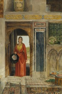 Ingang van de harem, 1871 door John Frederick Lewis