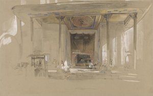 Hoofdingang van de Grote Moskee (Ulucami) Bursa, Turkije, c.1840
