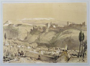 Het Alhambra vanaf de Albay, uit 