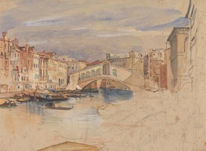 Venetië: Het Grote Kanaal en Rialto door John Frederick Lewis