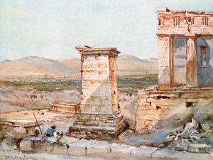 Athene. Het monument van Agrippa en de Pinacotheek