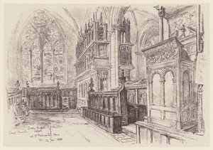 Christ Church, Interieur van de Latijnse Kapel door John Fulleylove