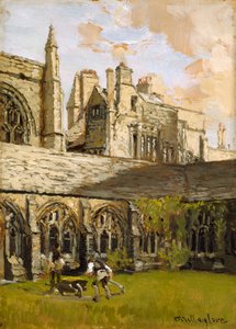 Kloosters bij New College, Oxford, eind 19e eeuw door John Fulleylove