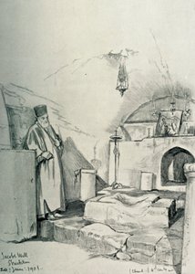 Jakobsbron bij Sichem Nablus, 1902 door John Fulleylove