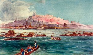 Joppa vanaf de Zee, 1902 door John Fulleylove