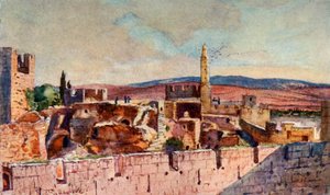Gedeelte van de Citadel van Jeruzalem, 1902