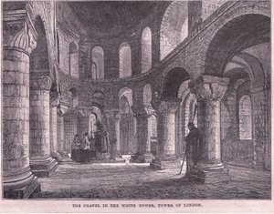 De Kapel in de Witte Toren, Tower of London door John Fulleylove