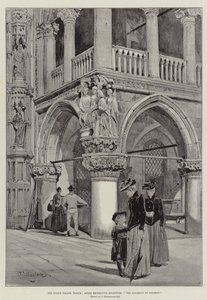 Het Dogenpaleis, Venetië, Hoekdecoratieve Sculptuur, Het Oordeel van Salomo