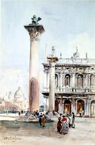 De Piazzetta di San Marco, Venetië door John Fulleylove