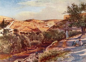 De bovenvallei van de Kidron, kijkend naar het zuiden, 1902 door John Fulleylove