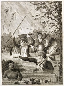 Mars door een Moeras of Moeras in Terra Firma door John Gabriel (after) Stedman