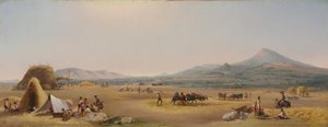 Oogst op de Romeinse Campagna door John Gadsby Chapman