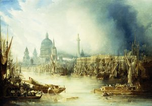 Een Uitzicht op Londen met St.