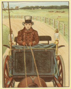 Jongen die een paard en wagen bestuurt door John George (after) Sowerby