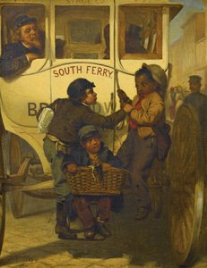 Gekleurde Mensen Niet Toegestaan op Deze Lijn, 1863 door John George Brown