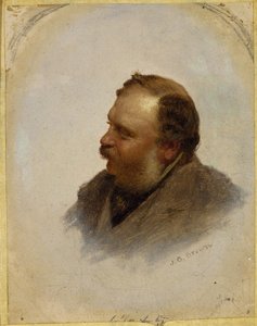 Portret van William Brand, ca. 1862 door John George Brown