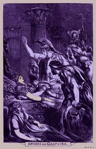 Antonius en Cleopatra door John Gilbert