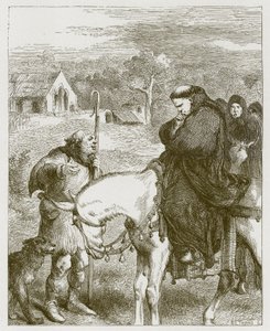 Koning Jan en de abt van Canterbury door John Gilbert