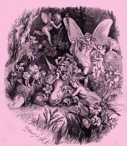 Titania en Bottom in Een Midzomernachtsdroom