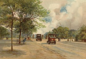 Liverpool: Ingang naar Princes Park (kleur litho)
