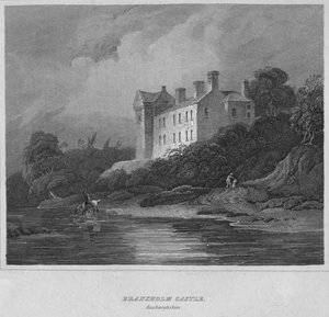 Branxholm Kasteel, Roxburghshire door John Greig