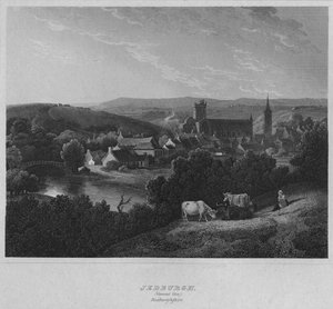 Jedburgh, Algemeen Uitzicht. Roxburghshire, 1814