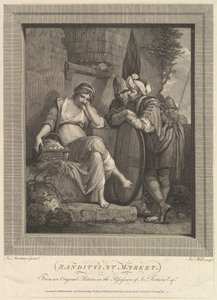 Bandieten op de markt, 9 november 1780 door John Hall