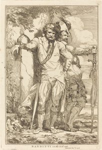 Bandieten op de uitkijk door John Hamilton Mortimer