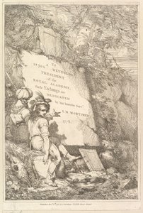 Frontispice Vijftien Etsen Gewijd aan Sir Joshua Reynolds, 1778
