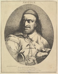 Shylock Twaalf Karakters uit Shakespeare, 15 maart 1776 door John Hamilton Mortimer