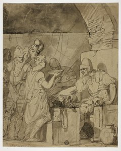 Soldaten die zichzelf opfrissen door John Hamilton Mortimer