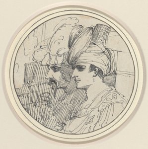 Twee oosterse hoofden door John Hamilton Mortimer