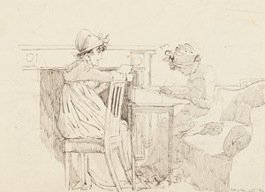 Bij de open haard