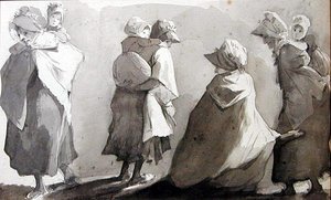 Moeders die hun kinderen dragen