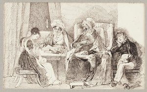 Ziek en rustend, 1824 door John Harden