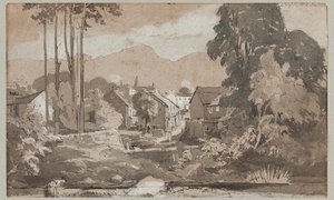 Uitzicht naar het oosten op Ambleside, 1812