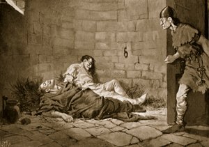 Gevangenschap en dood van hertogen Erik en Valdemar, 1318 door John Harris Valda
