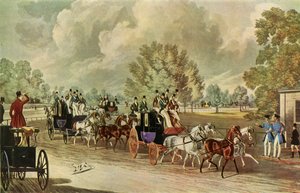 Een Bijeenkomst van de Four-In-Hand Club, Hyde Park, Londen, c1838, 1947